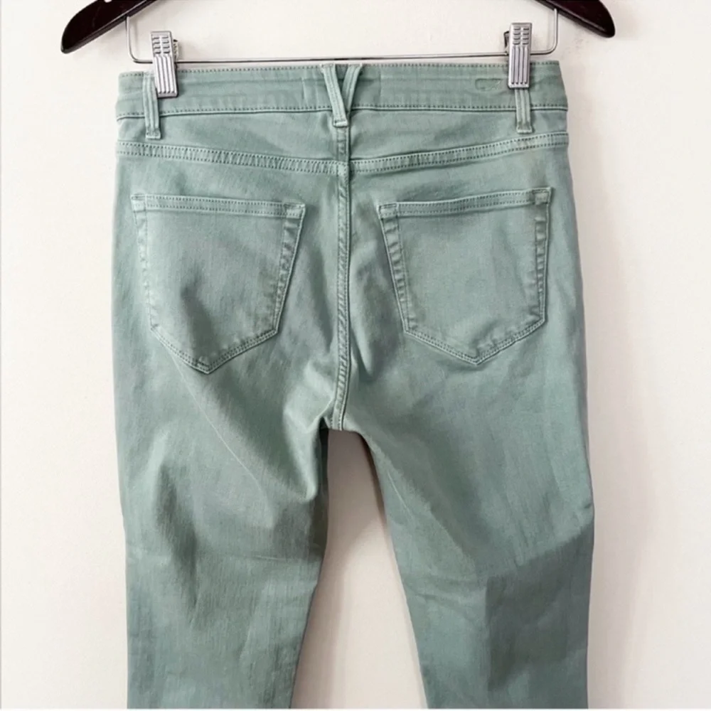Vineyard Vines Jamie High Rise Jeans Garment Dyed Sea Clay Green Size 26